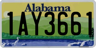 AL license plate 1AY3661