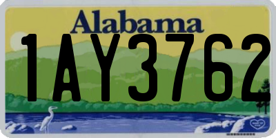 AL license plate 1AY3762