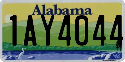 AL license plate 1AY4044