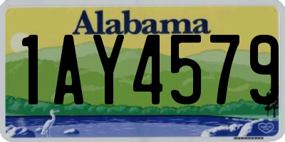 AL license plate 1AY4579