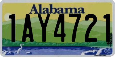 AL license plate 1AY4721