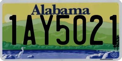 AL license plate 1AY5021