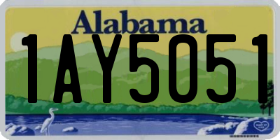 AL license plate 1AY5051