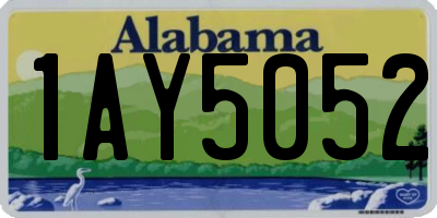 AL license plate 1AY5052