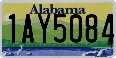 AL license plate 1AY5084