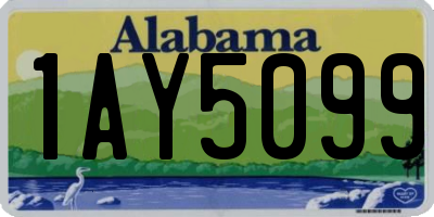 AL license plate 1AY5099