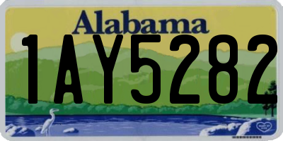 AL license plate 1AY5282