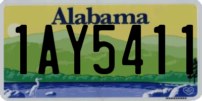 AL license plate 1AY5411