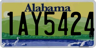 AL license plate 1AY5424