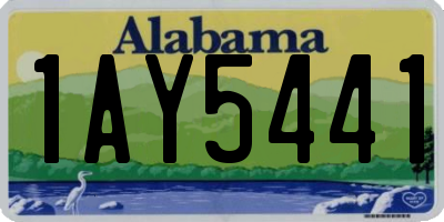 AL license plate 1AY5441