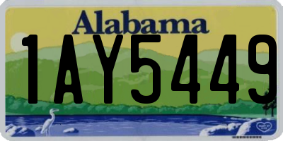 AL license plate 1AY5449