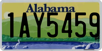 AL license plate 1AY5459