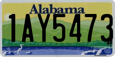 AL license plate 1AY5473