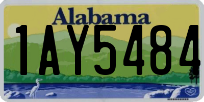 AL license plate 1AY5484