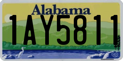 AL license plate 1AY5811