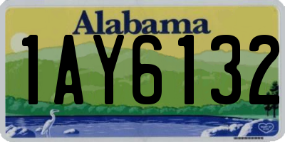 AL license plate 1AY6132