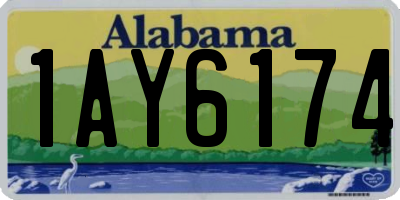 AL license plate 1AY6174