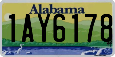 AL license plate 1AY6178