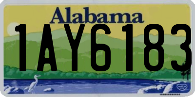 AL license plate 1AY6183