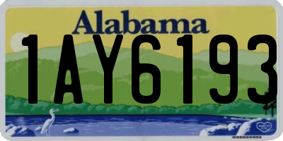 AL license plate 1AY6193