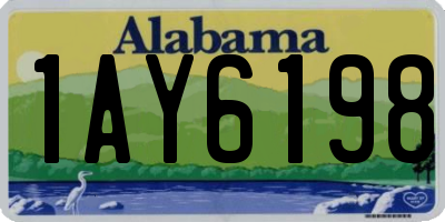 AL license plate 1AY6198