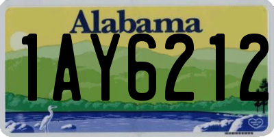 AL license plate 1AY6212