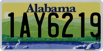 AL license plate 1AY6219