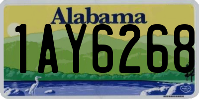 AL license plate 1AY6268