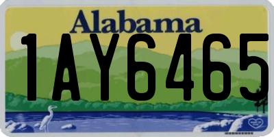 AL license plate 1AY6465