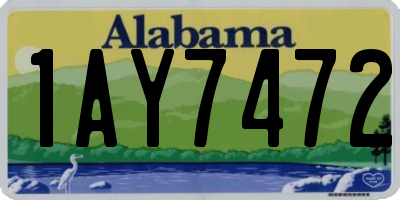 AL license plate 1AY7472