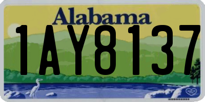AL license plate 1AY8137