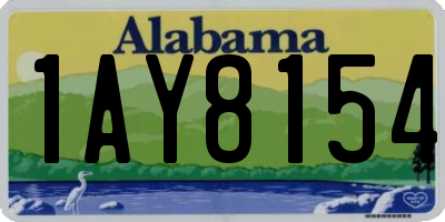 AL license plate 1AY8154