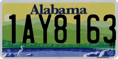 AL license plate 1AY8163