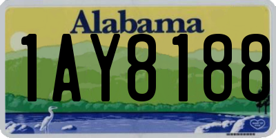 AL license plate 1AY8188