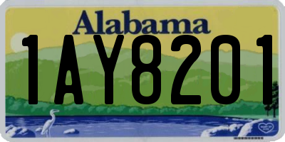 AL license plate 1AY8201