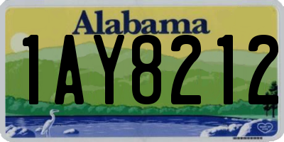 AL license plate 1AY8212