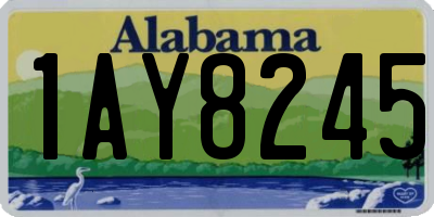 AL license plate 1AY8245