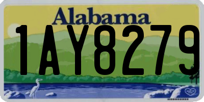 AL license plate 1AY8279