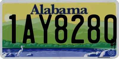 AL license plate 1AY8280