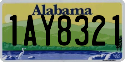 AL license plate 1AY8321