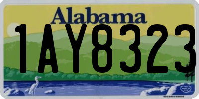AL license plate 1AY8323