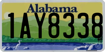 AL license plate 1AY8338