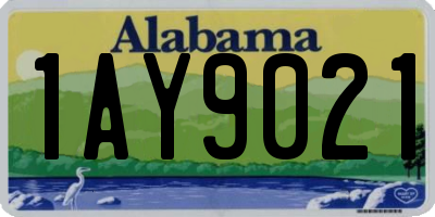 AL license plate 1AY9021