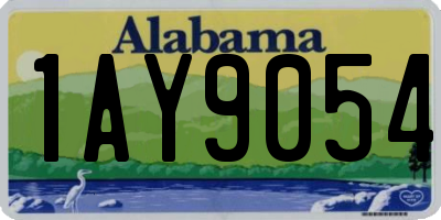 AL license plate 1AY9054