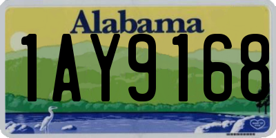 AL license plate 1AY9168