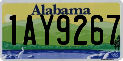 AL license plate 1AY9267