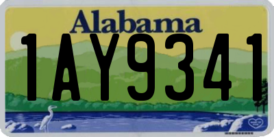 AL license plate 1AY9341