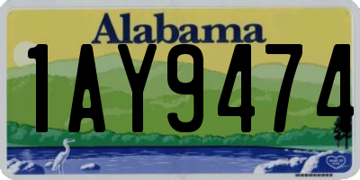 AL license plate 1AY9474