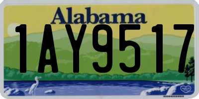 AL license plate 1AY9517