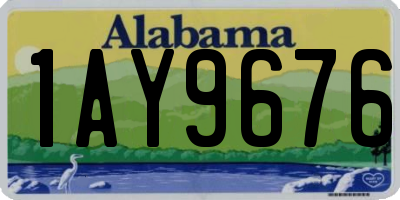 AL license plate 1AY9676